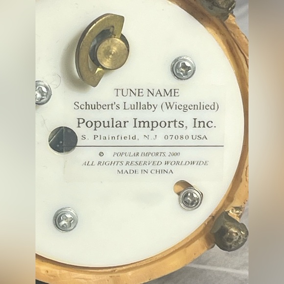 2000 Popular Imports Music Box Shoe & Purse Schubert’s Lullaby Floral - Picture 9 of 10